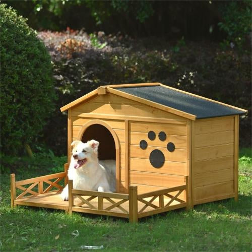 48" Outdoor Dog House with Porch