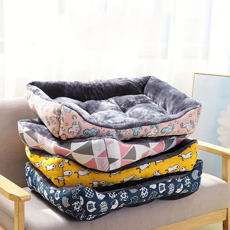 Soft, Warm, Washable Cotton Dog Bed