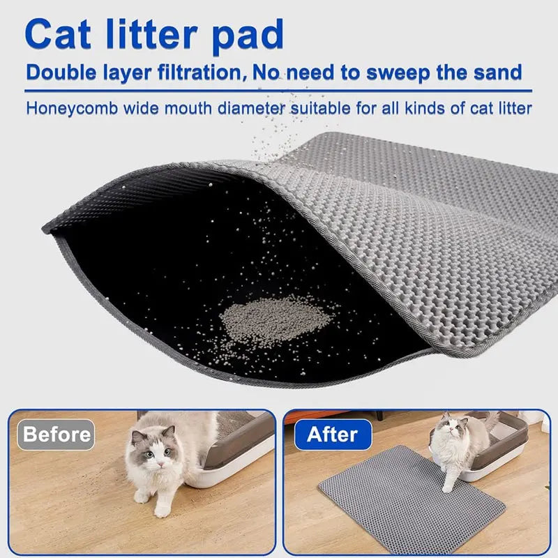 Waterproof Cat Litter Mat for Home Cleaning