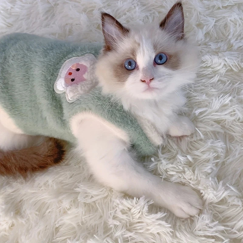 CozyPaws Warm Kitten Sweater Description