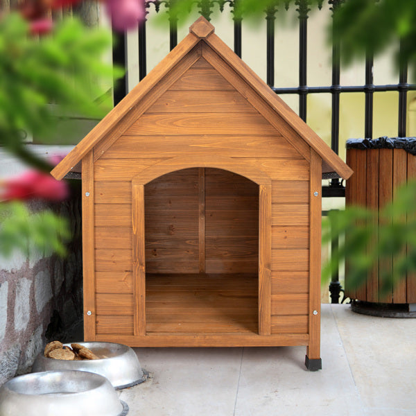 Black Asphalt Roof Dog House